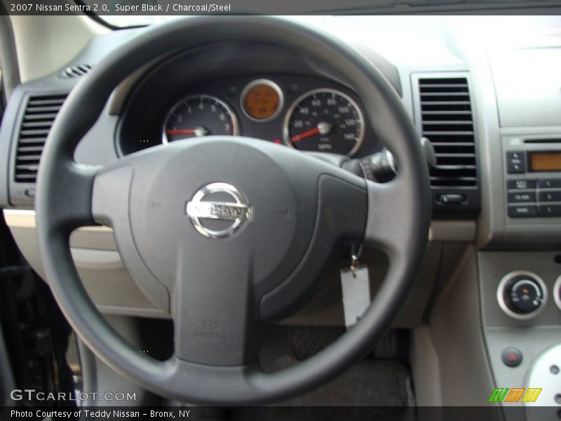 Super Black / Charcoal/Steel 2007 Nissan Sentra 2.0