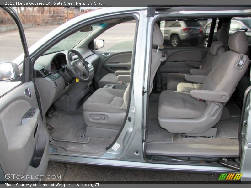Slate Green Metallic / Gray 2010 Honda Odyssey EX