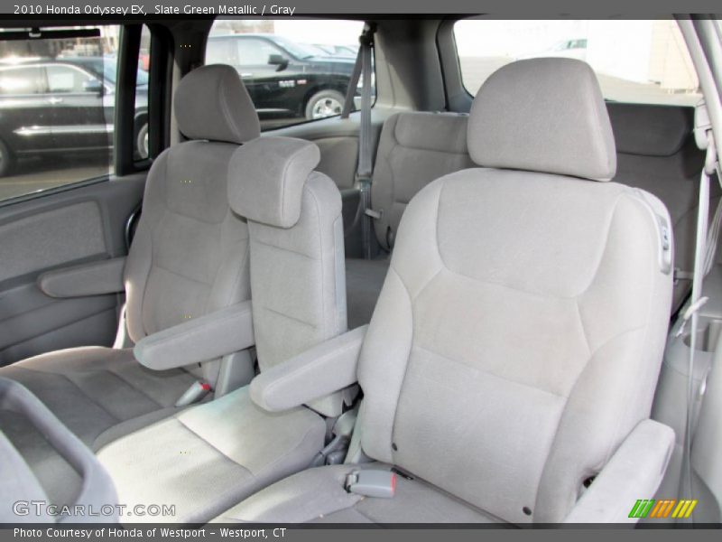 Slate Green Metallic / Gray 2010 Honda Odyssey EX