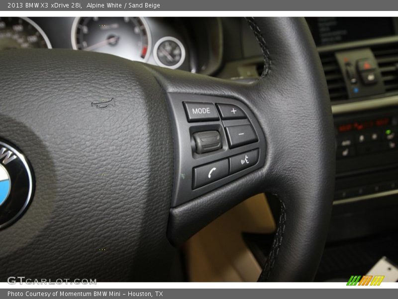 Alpine White / Sand Beige 2013 BMW X3 xDrive 28i