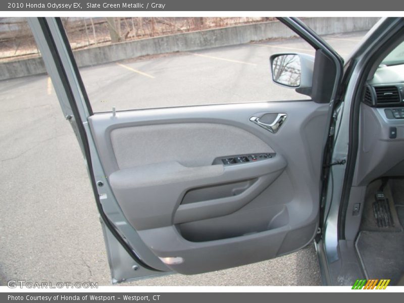 Slate Green Metallic / Gray 2010 Honda Odyssey EX