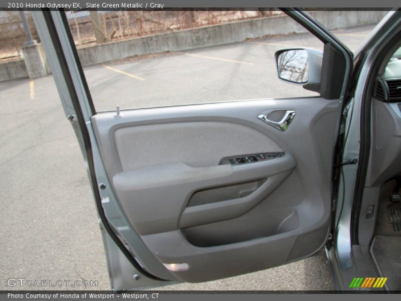 Slate Green Metallic / Gray 2010 Honda Odyssey EX