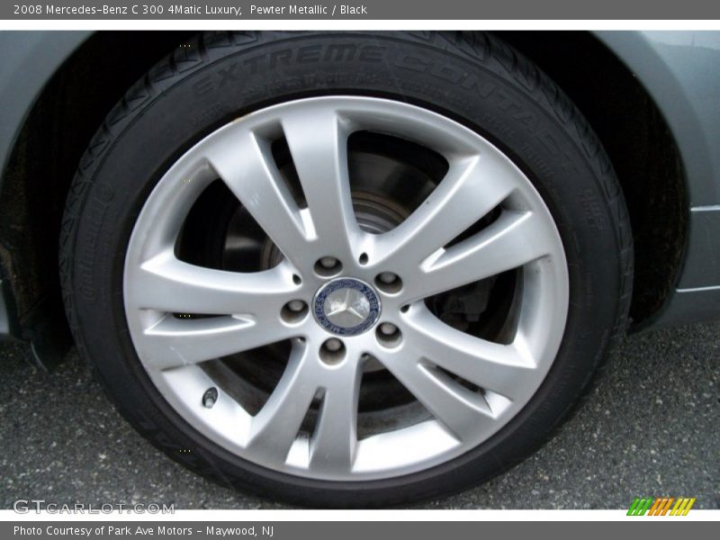 Pewter Metallic / Black 2008 Mercedes-Benz C 300 4Matic Luxury
