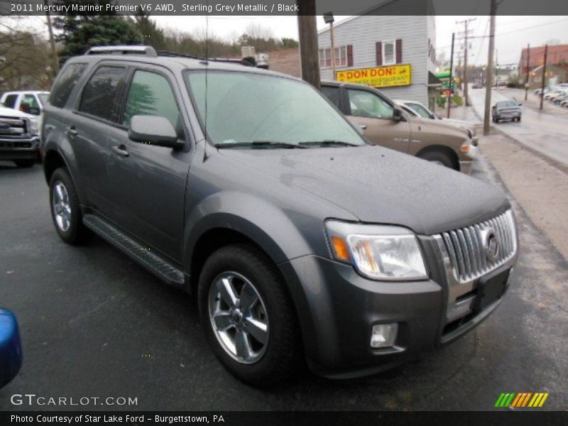 Sterling Grey Metallic / Black 2011 Mercury Mariner Premier V6 AWD