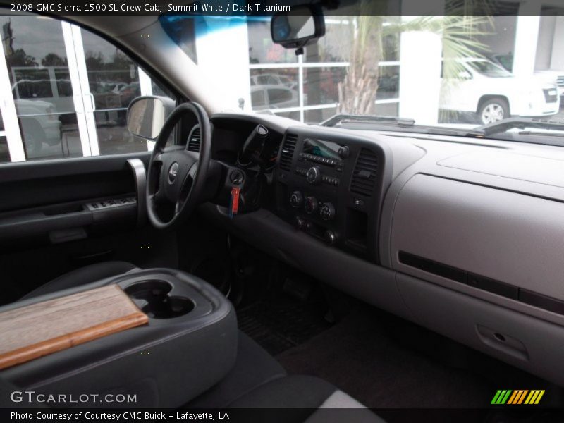 Summit White / Dark Titanium 2008 GMC Sierra 1500 SL Crew Cab