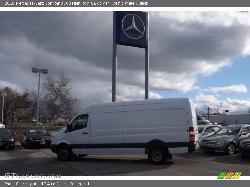 Arctic White / Black 2010 Mercedes-Benz Sprinter 3500 High Roof Cargo Van