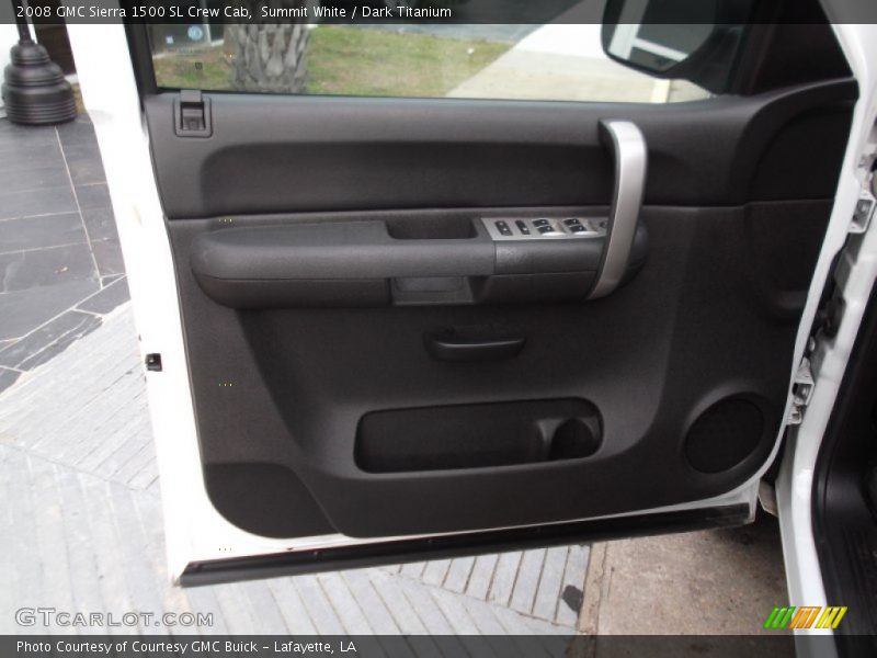 Summit White / Dark Titanium 2008 GMC Sierra 1500 SL Crew Cab