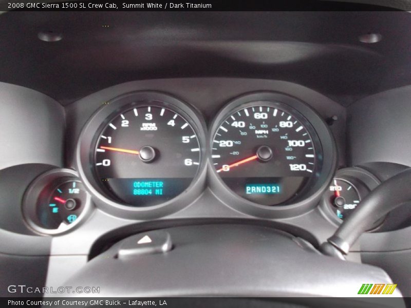 Summit White / Dark Titanium 2008 GMC Sierra 1500 SL Crew Cab