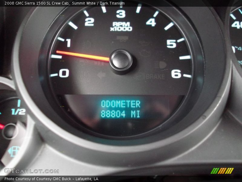 Summit White / Dark Titanium 2008 GMC Sierra 1500 SL Crew Cab