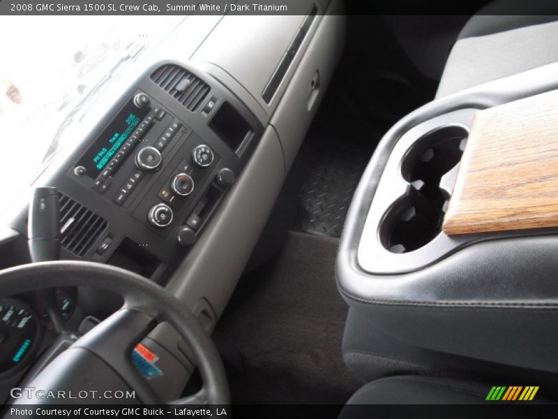 Summit White / Dark Titanium 2008 GMC Sierra 1500 SL Crew Cab
