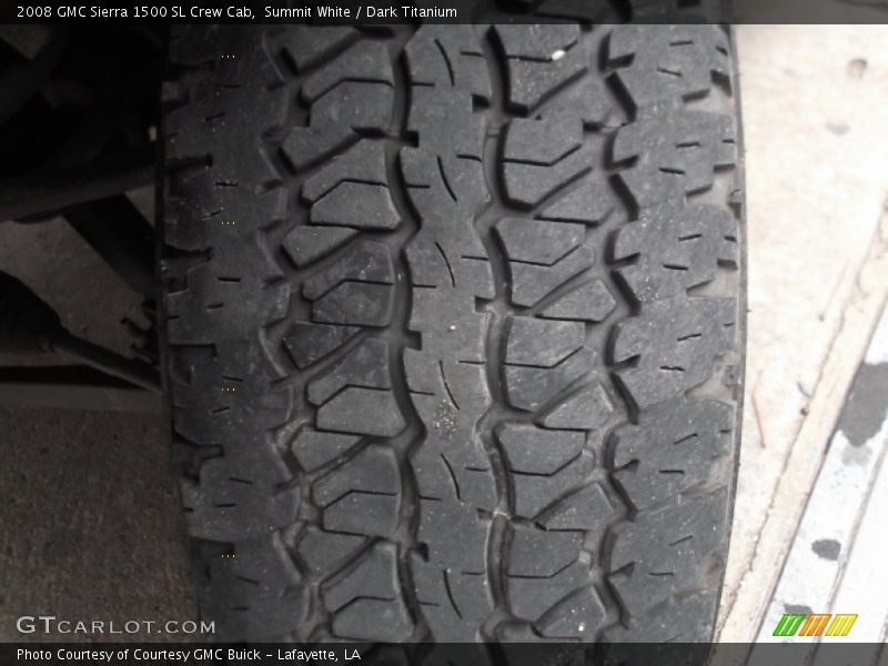 Summit White / Dark Titanium 2008 GMC Sierra 1500 SL Crew Cab