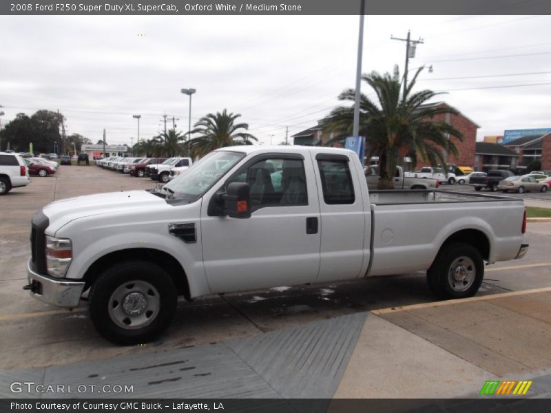 Oxford White / Medium Stone 2008 Ford F250 Super Duty XL SuperCab