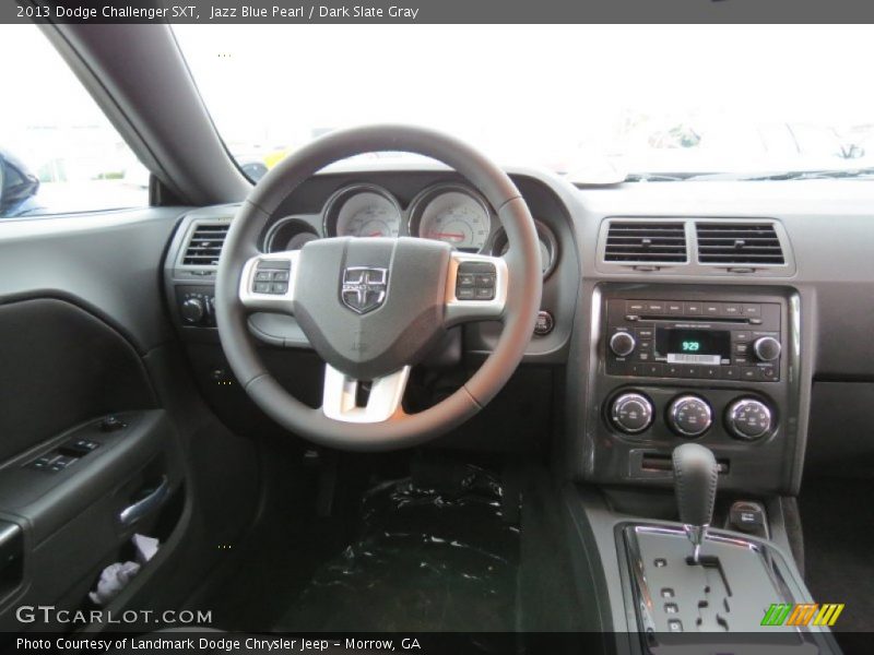 Jazz Blue Pearl / Dark Slate Gray 2013 Dodge Challenger SXT
