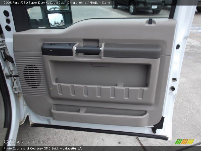 Oxford White / Medium Stone 2008 Ford F250 Super Duty XL SuperCab