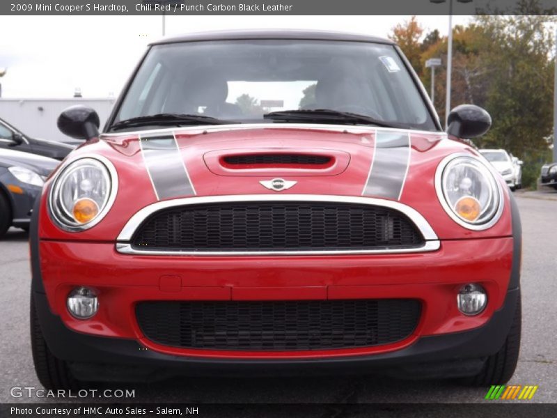 Chili Red / Punch Carbon Black Leather 2009 Mini Cooper S Hardtop