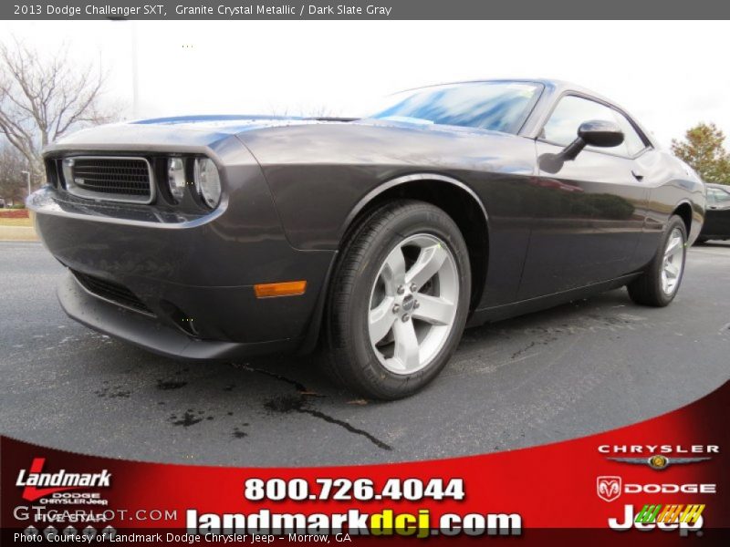 Granite Crystal Metallic / Dark Slate Gray 2013 Dodge Challenger SXT