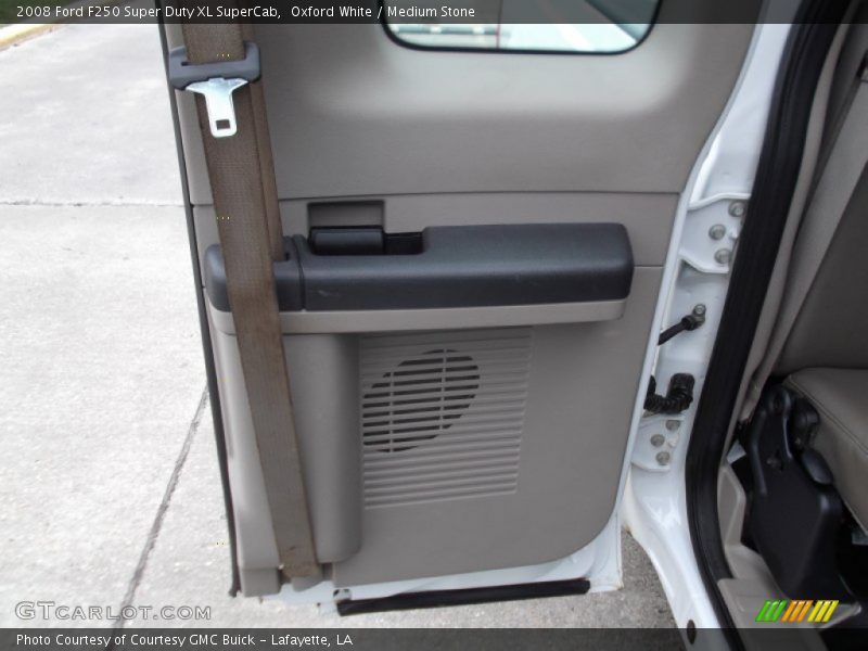 Oxford White / Medium Stone 2008 Ford F250 Super Duty XL SuperCab