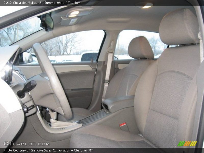 Summit White / Titanium 2012 Chevrolet Malibu LS
