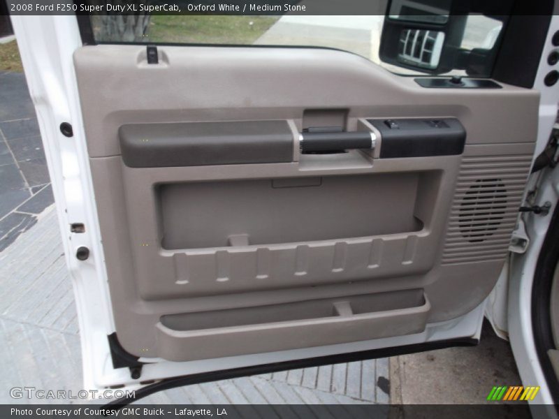 Oxford White / Medium Stone 2008 Ford F250 Super Duty XL SuperCab