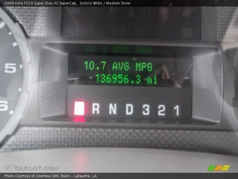 Oxford White / Medium Stone 2008 Ford F250 Super Duty XL SuperCab
