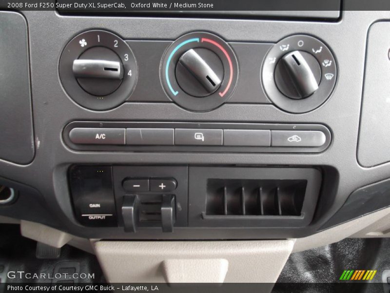 Oxford White / Medium Stone 2008 Ford F250 Super Duty XL SuperCab