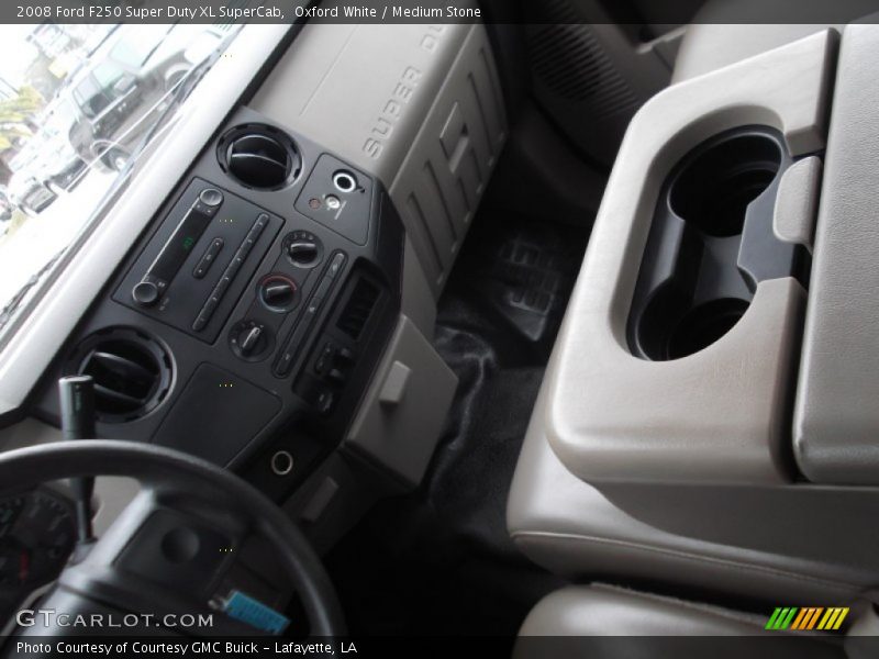 Oxford White / Medium Stone 2008 Ford F250 Super Duty XL SuperCab