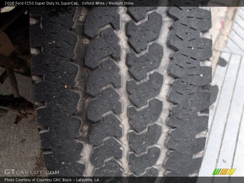 Oxford White / Medium Stone 2008 Ford F250 Super Duty XL SuperCab
