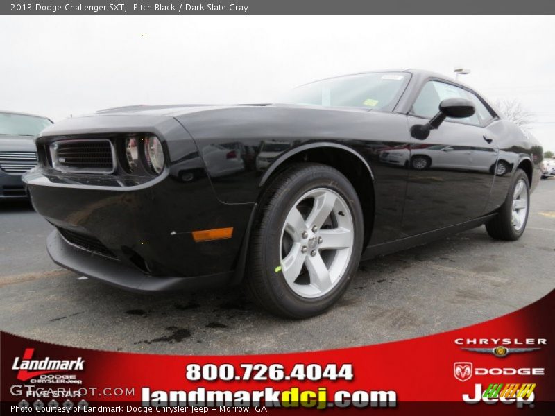 Pitch Black / Dark Slate Gray 2013 Dodge Challenger SXT