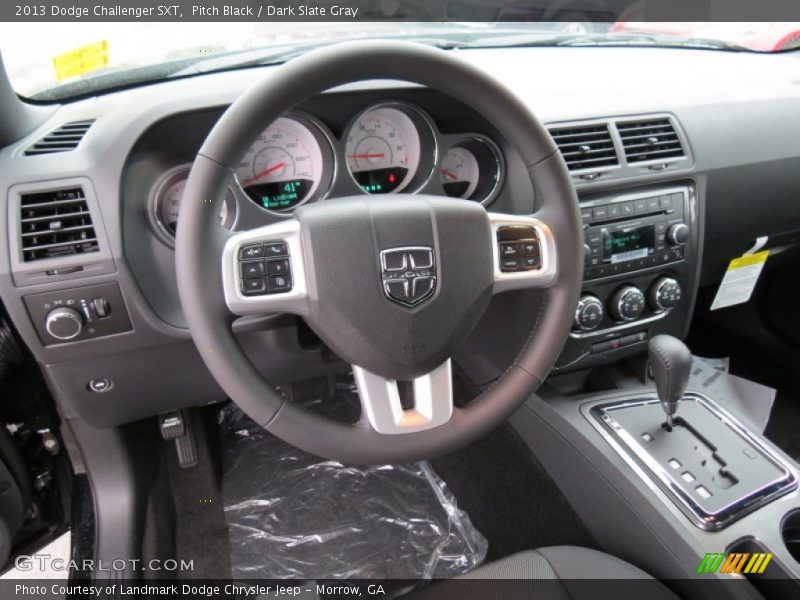 Pitch Black / Dark Slate Gray 2013 Dodge Challenger SXT