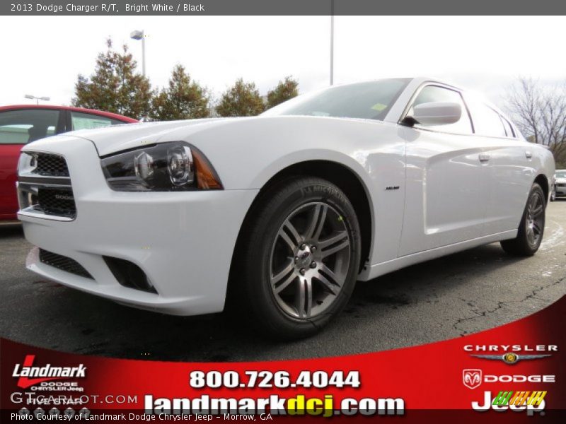Bright White / Black 2013 Dodge Charger R/T