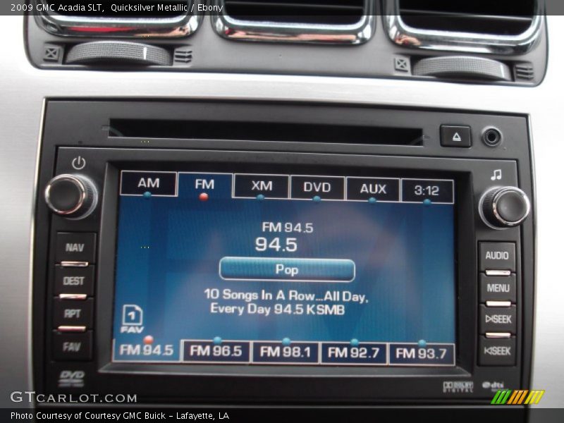 Quicksilver Metallic / Ebony 2009 GMC Acadia SLT