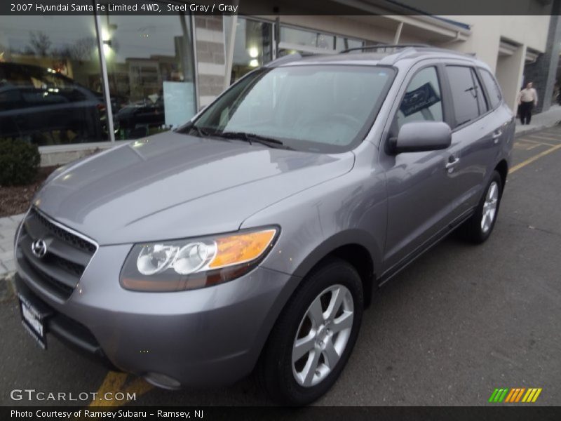 Steel Gray / Gray 2007 Hyundai Santa Fe Limited 4WD