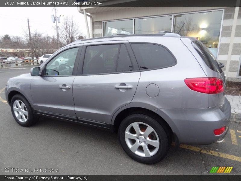 Steel Gray / Gray 2007 Hyundai Santa Fe Limited 4WD