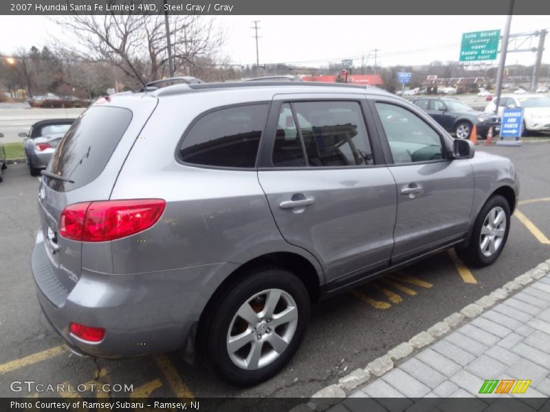 Steel Gray / Gray 2007 Hyundai Santa Fe Limited 4WD