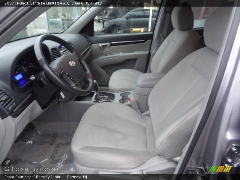 Steel Gray / Gray 2007 Hyundai Santa Fe Limited 4WD