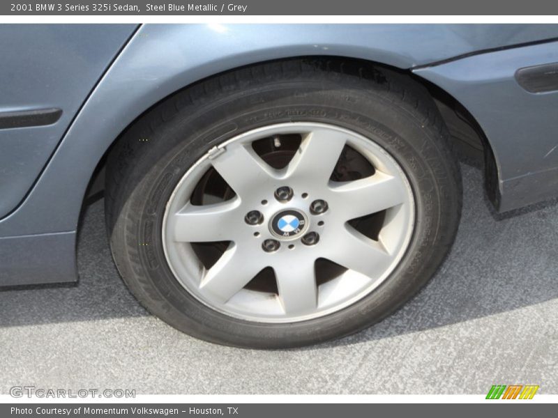 Steel Blue Metallic / Grey 2001 BMW 3 Series 325i Sedan