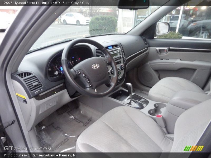 Steel Gray / Gray 2007 Hyundai Santa Fe Limited 4WD
