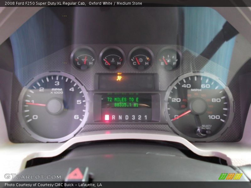 Oxford White / Medium Stone 2008 Ford F250 Super Duty XL Regular Cab