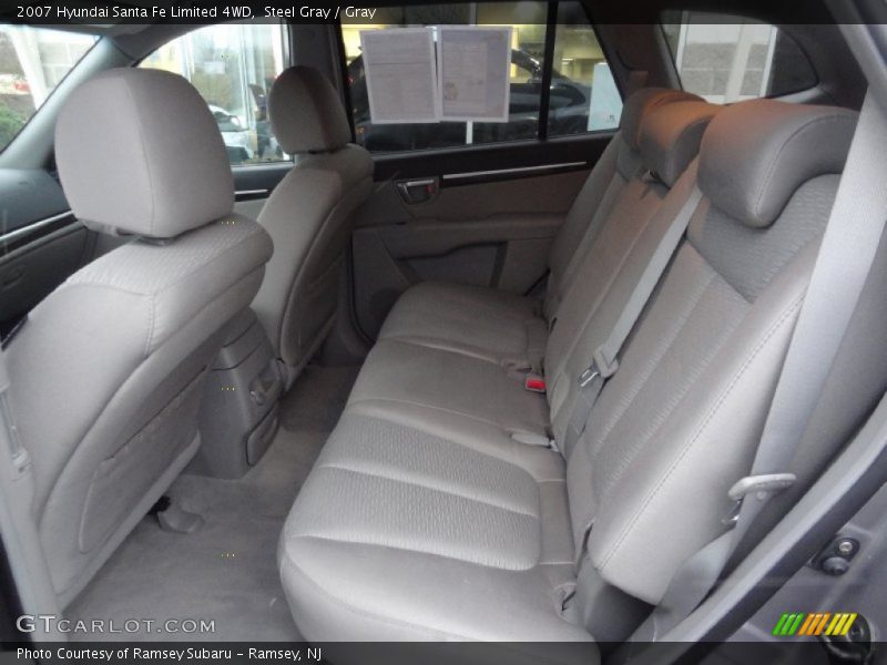 Steel Gray / Gray 2007 Hyundai Santa Fe Limited 4WD