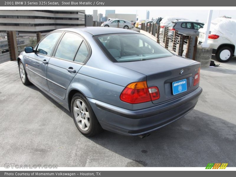 Steel Blue Metallic / Grey 2001 BMW 3 Series 325i Sedan