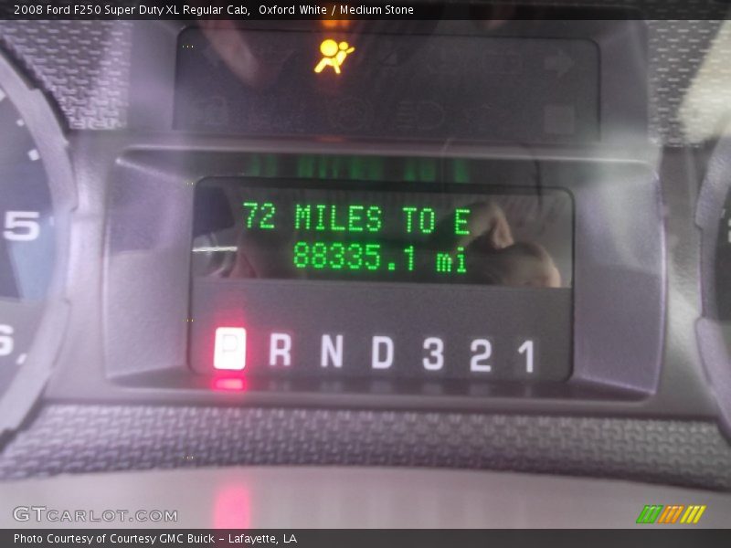Oxford White / Medium Stone 2008 Ford F250 Super Duty XL Regular Cab