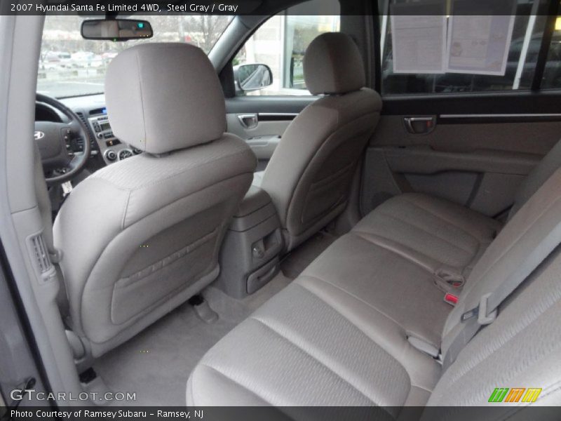 Steel Gray / Gray 2007 Hyundai Santa Fe Limited 4WD