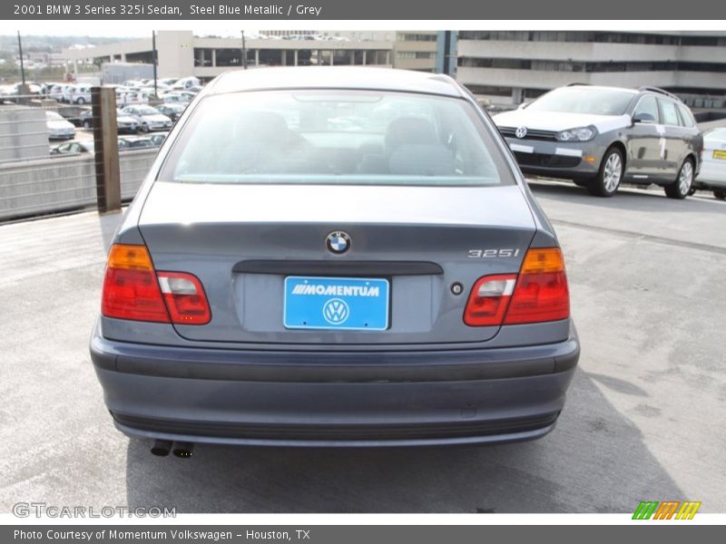 Steel Blue Metallic / Grey 2001 BMW 3 Series 325i Sedan