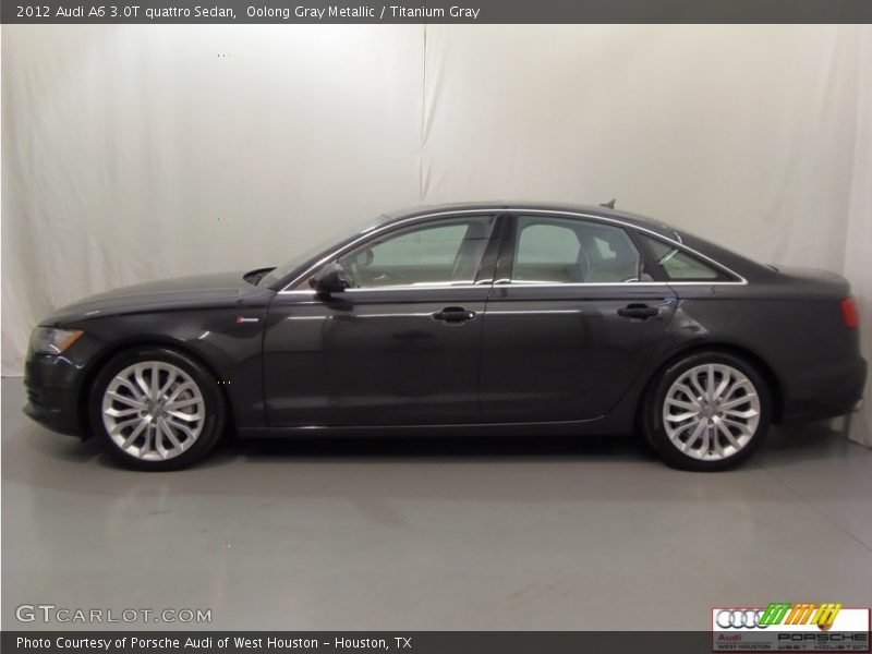 Oolong Gray Metallic / Titanium Gray 2012 Audi A6 3.0T quattro Sedan