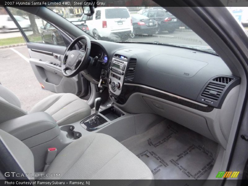Steel Gray / Gray 2007 Hyundai Santa Fe Limited 4WD