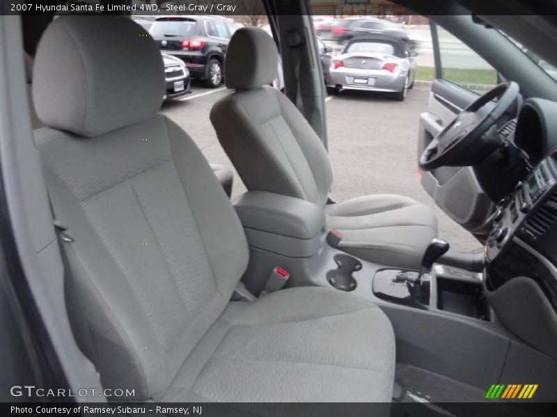 Steel Gray / Gray 2007 Hyundai Santa Fe Limited 4WD