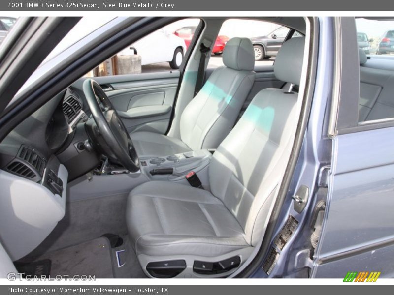 Steel Blue Metallic / Grey 2001 BMW 3 Series 325i Sedan