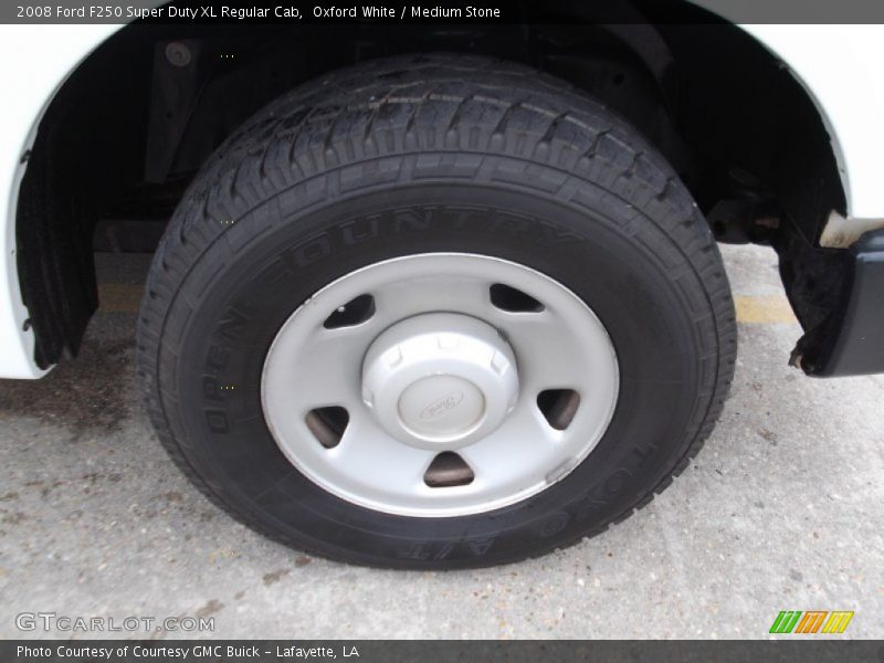 Oxford White / Medium Stone 2008 Ford F250 Super Duty XL Regular Cab