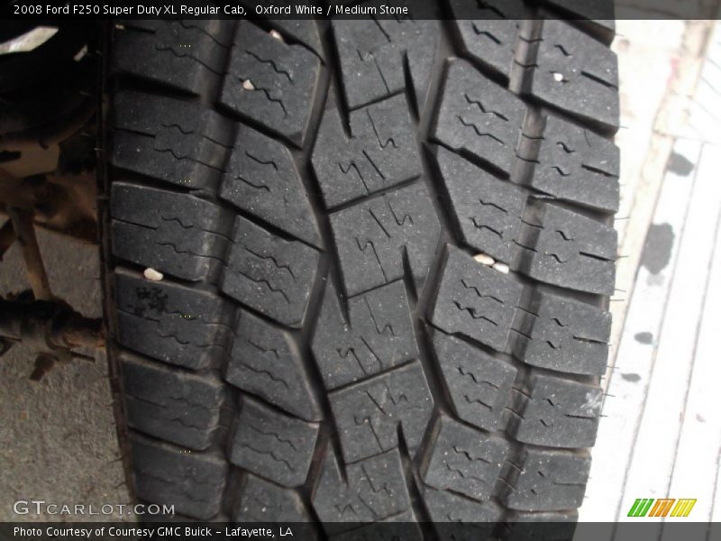 Oxford White / Medium Stone 2008 Ford F250 Super Duty XL Regular Cab