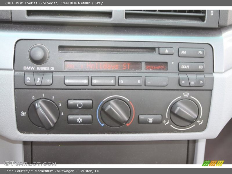Steel Blue Metallic / Grey 2001 BMW 3 Series 325i Sedan